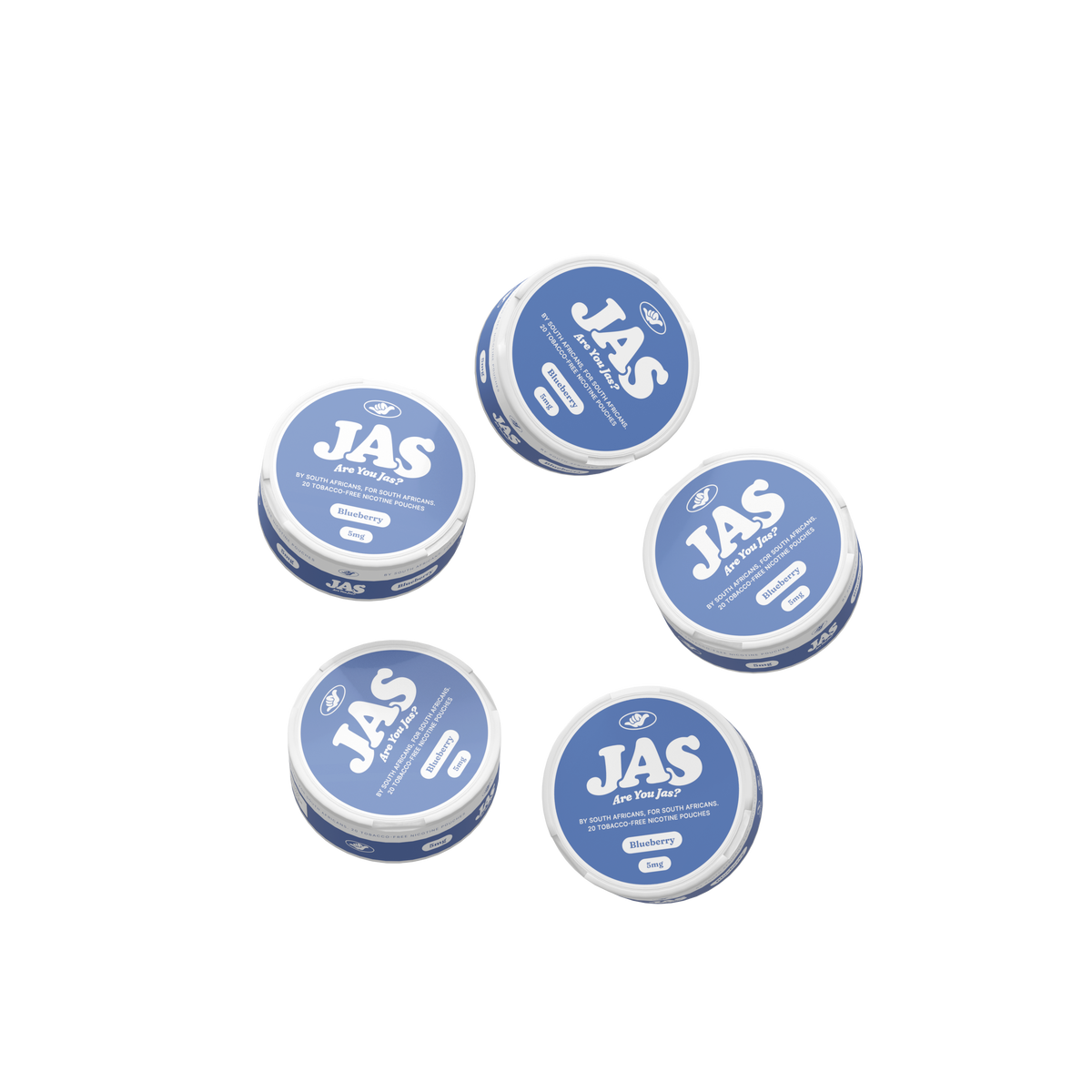 JAS Blueberry Pouches - 5 Pack
