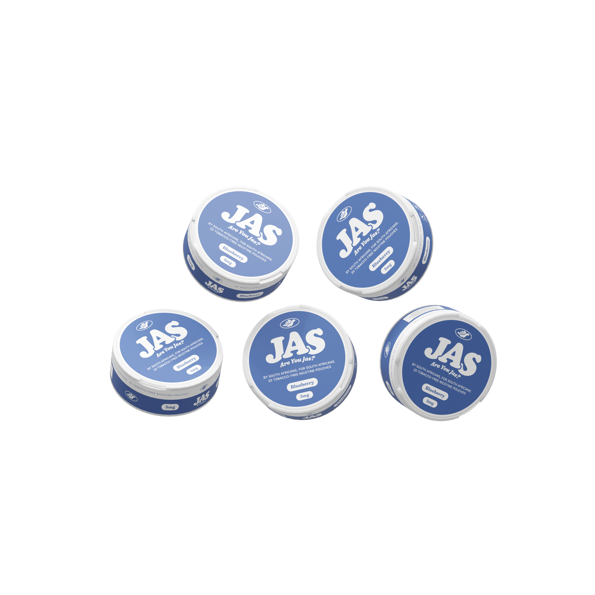 JAS Blueberry Pouches - 5 Pack